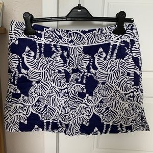 Lilly Pulitzer zebra skort size 8